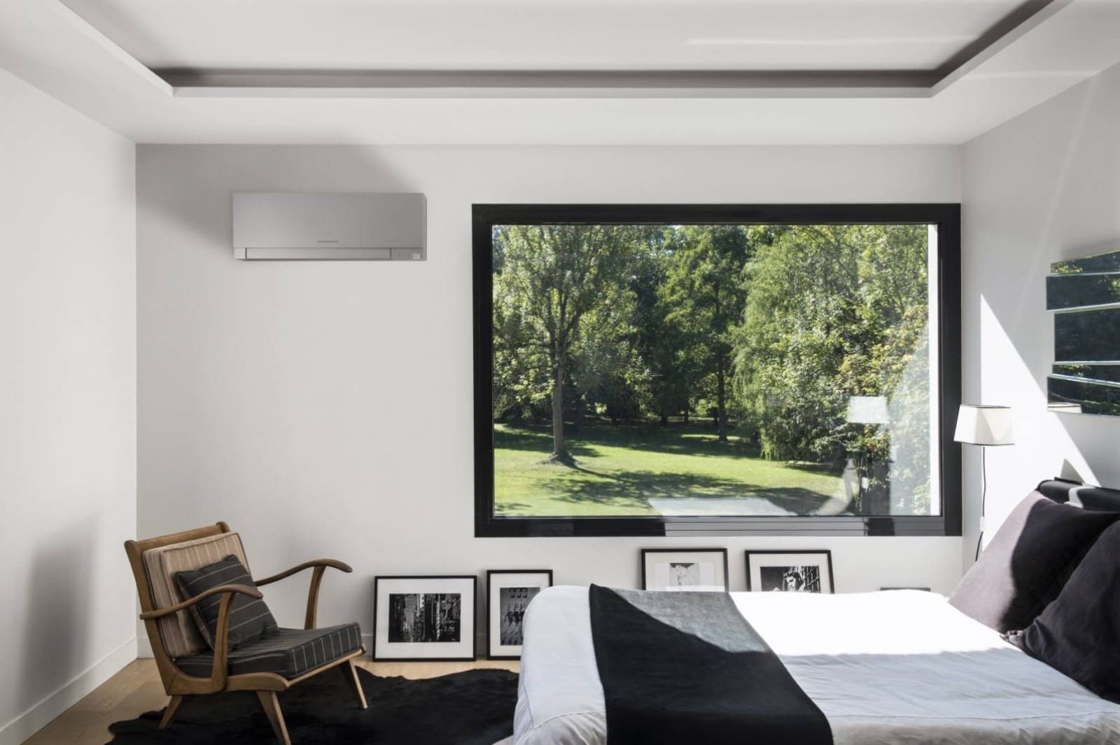 climatisation murale dans une chambre d'appartement à Colombes