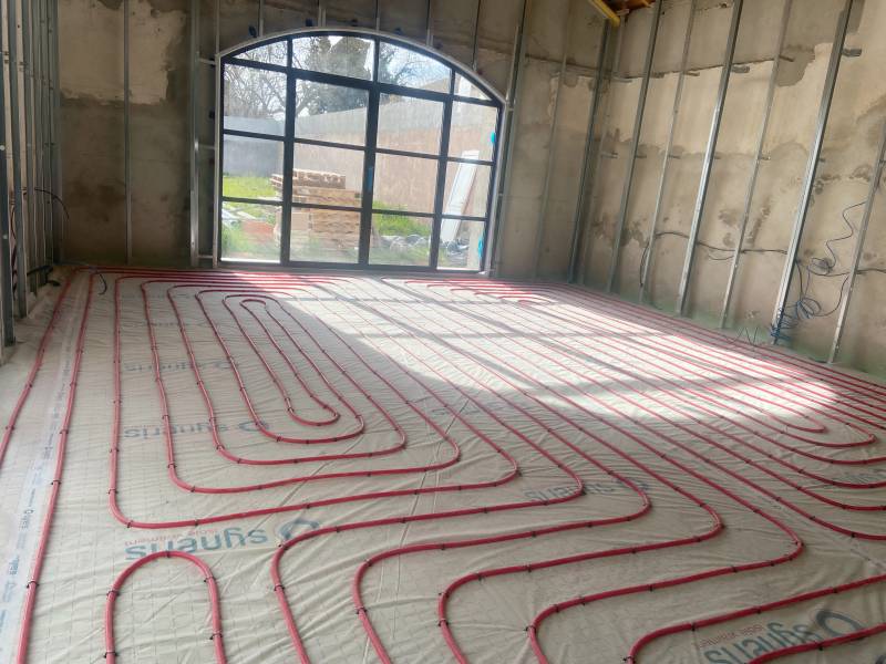 Plancher chauffant dans une maison à Colombes dans les Hauts de Seine