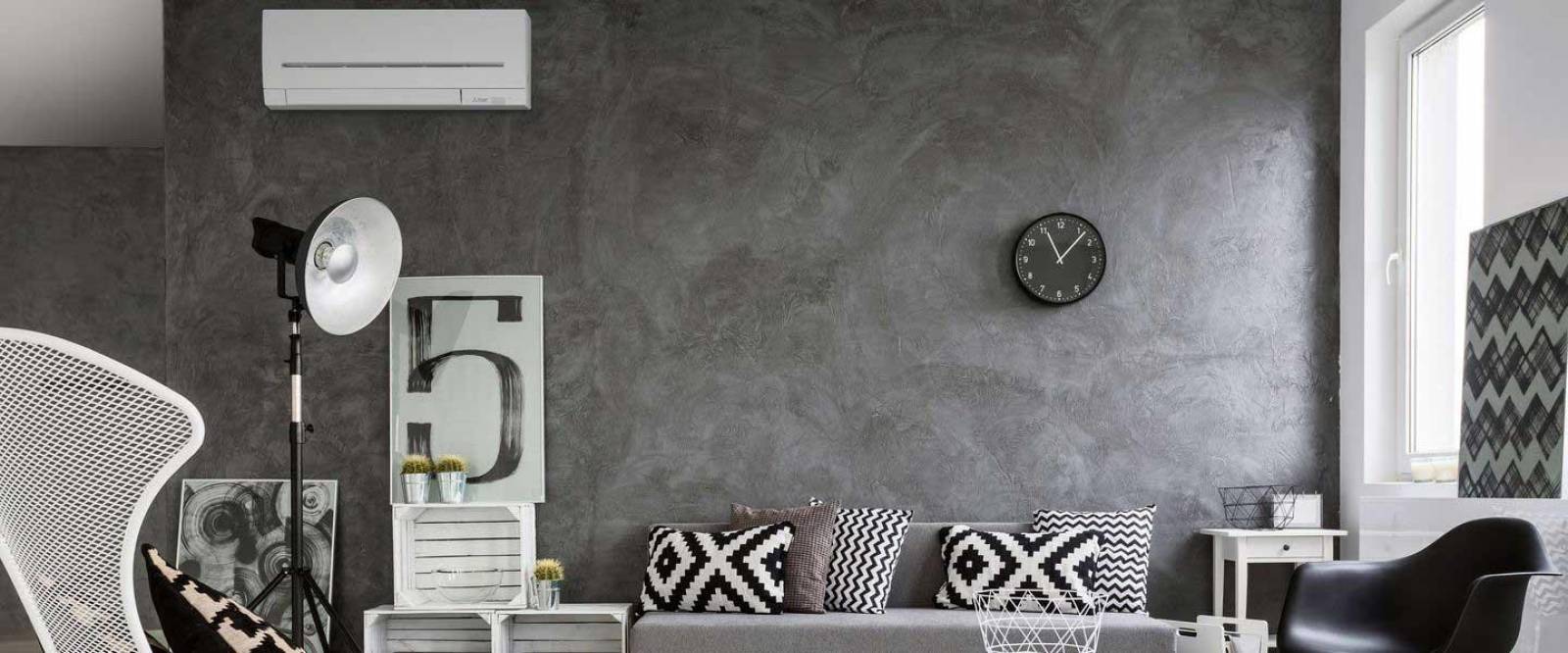 climatisation murale réversible MSZ-AP dans un appartement à Colombes